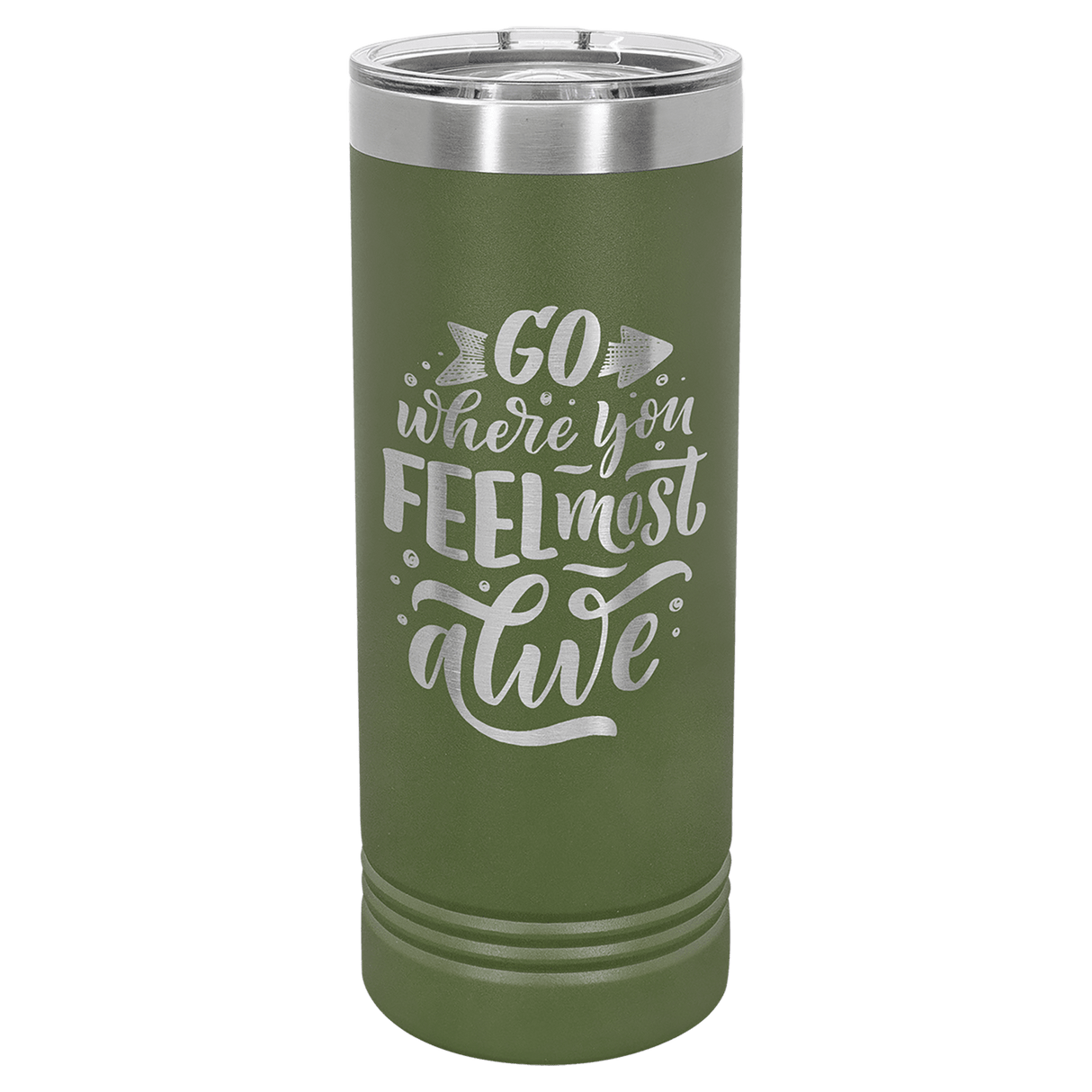 22 oz. Polar Camel Skinny Tumbler with Slider Lid-AKD Ink