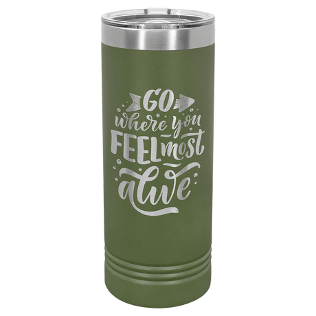 22 oz. Polar Camel Skinny Tumbler with Slider Lid-AKD Ink