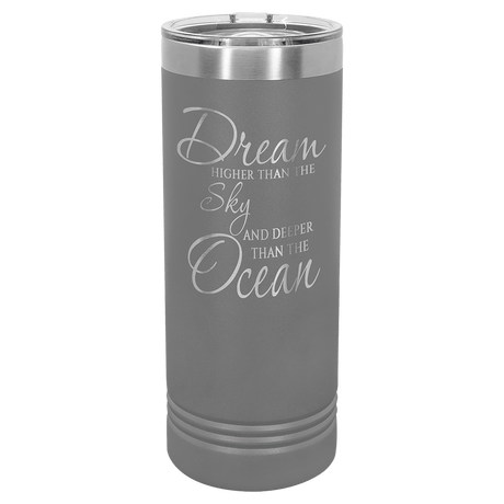 22 oz. Polar Camel Skinny Tumbler with Slider Lid-AKD Ink