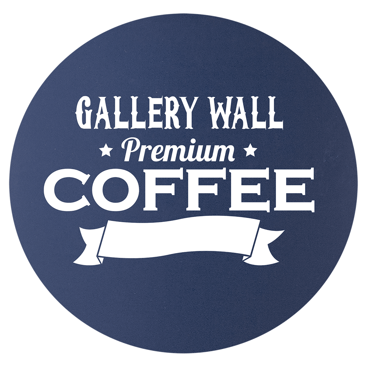 3 3/4" Round Black/White Silicone Coaster-AKD Ink