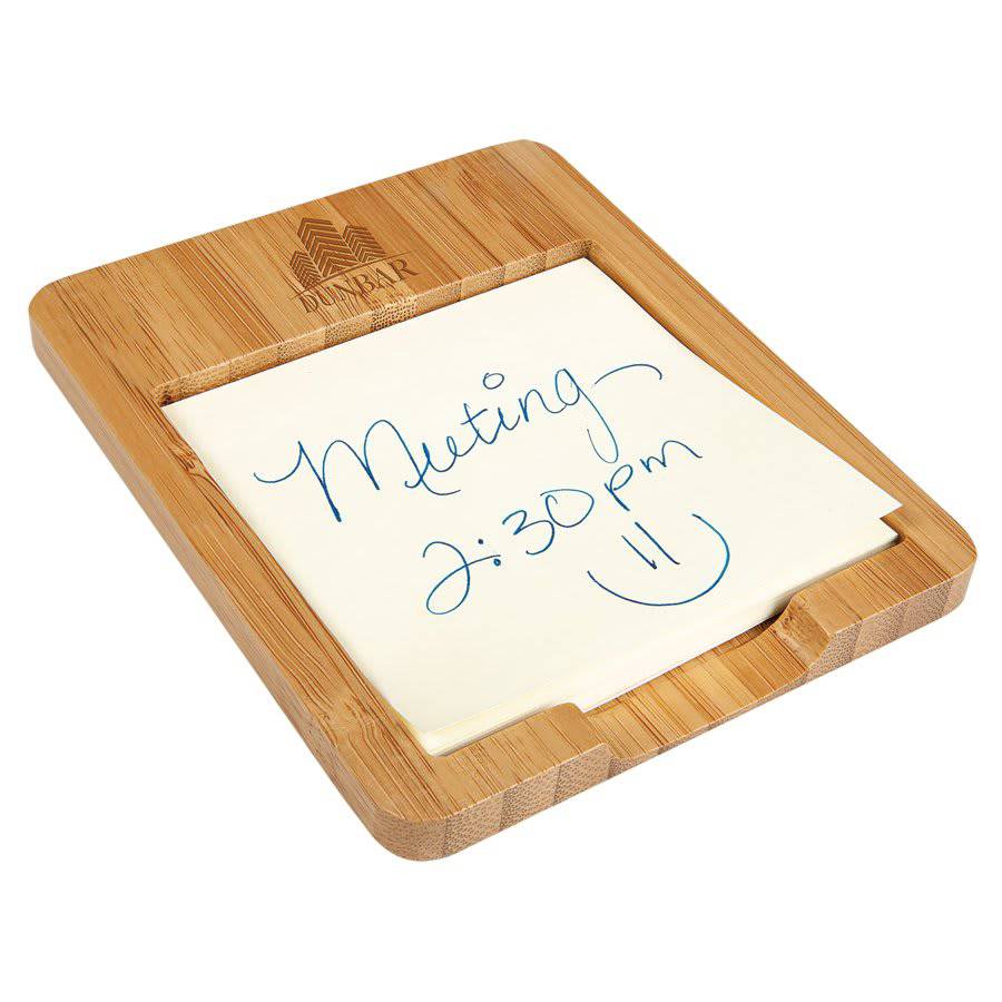 Bamboo Sticky Note Holder-AKD Ink