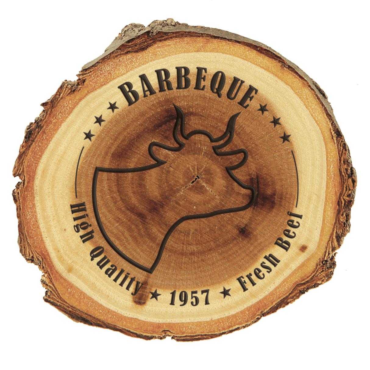 Old West Log Genuine Elm Magnets-AKD Ink