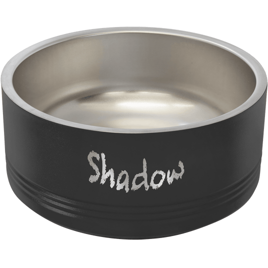 32 oz. Polar Camel Powder Coated Stainless Steel Medium Dog Bowl-AKD Ink