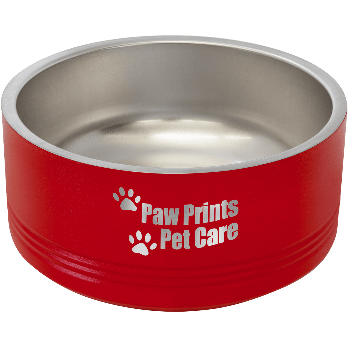 32 oz. Polar Camel Powder Coated Stainless Steel Medium Dog Bowl-AKD Ink