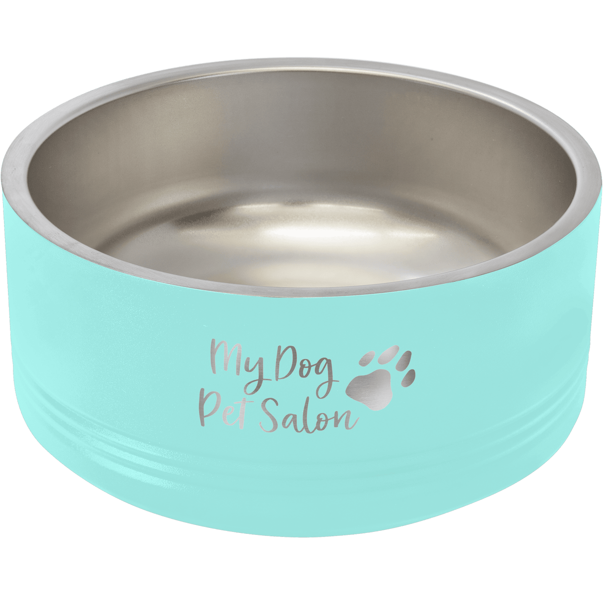 32 oz. Polar Camel Powder Coated Stainless Steel Medium Dog Bowl-AKD Ink