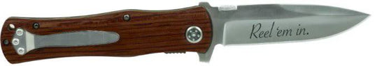 4 1/2" Wood Handle Knife-AKD Ink