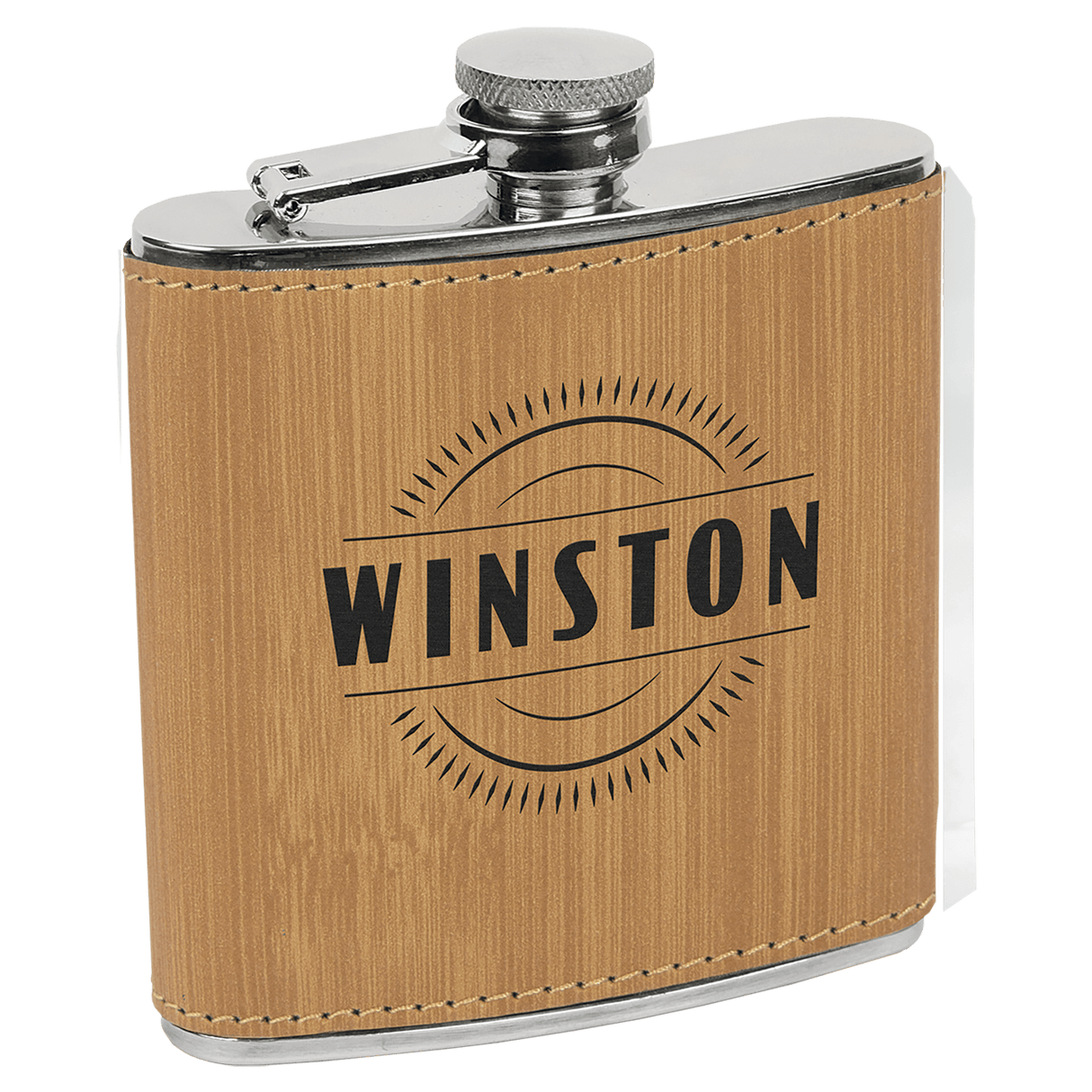 6 oz. Stainless Steel Flask-AKD Ink