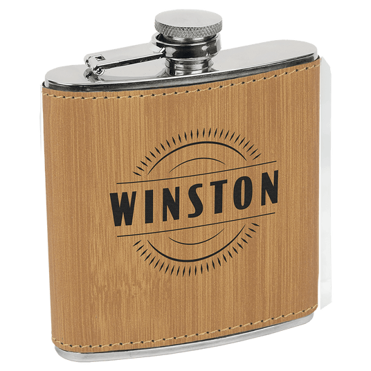6 oz. Stainless Steel Flask-AKD Ink