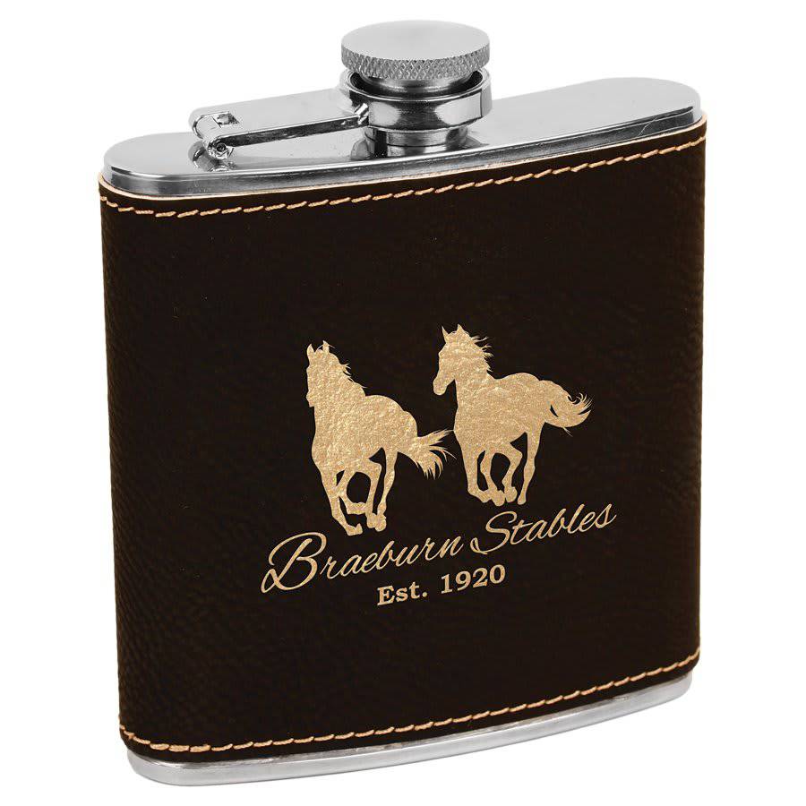 6 oz. Stainless Steel Flask-AKD Ink