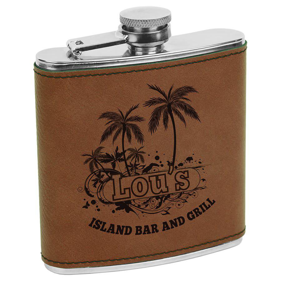 6 oz. Stainless Steel Flask-AKD Ink