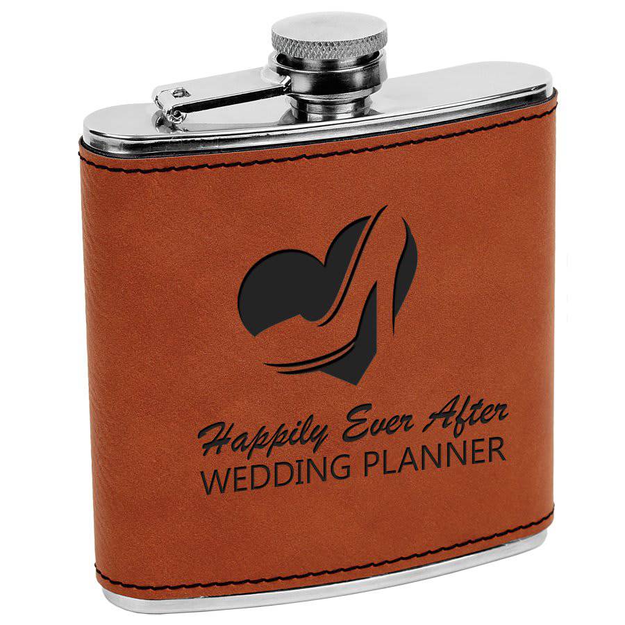 6 oz. Stainless Steel Flask-AKD Ink