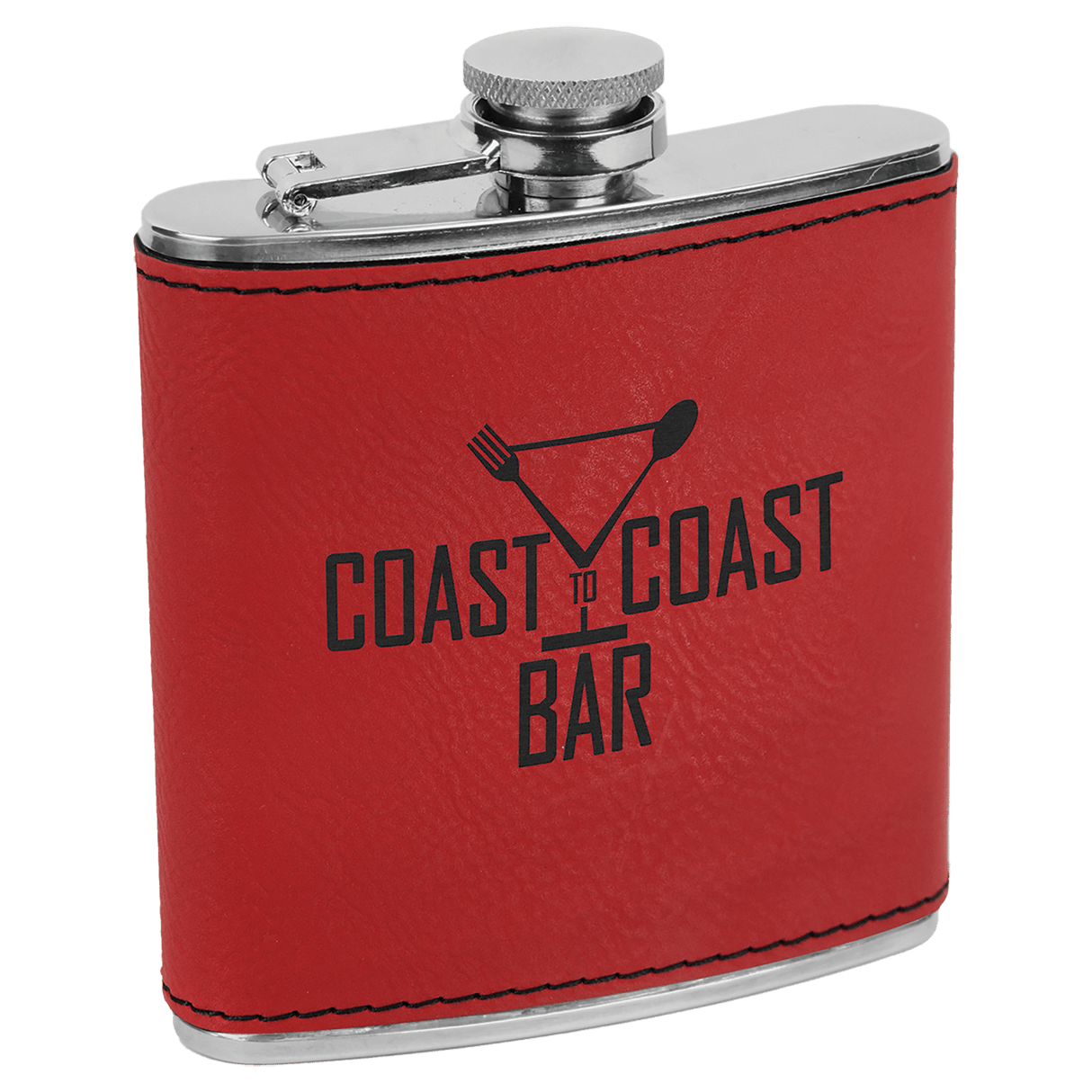 6 oz. Stainless Steel Flask-AKD Ink