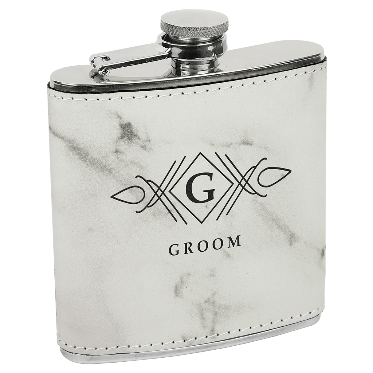 6 oz. Stainless Steel Flask-AKD Ink