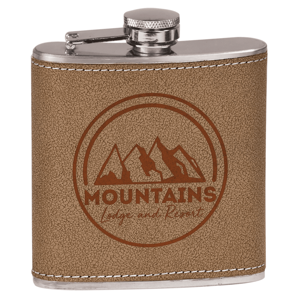 6 oz. Stainless Steel Flask-AKD Ink