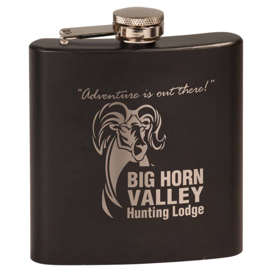 6 oz. Stainless Steel Flask-AKD Ink