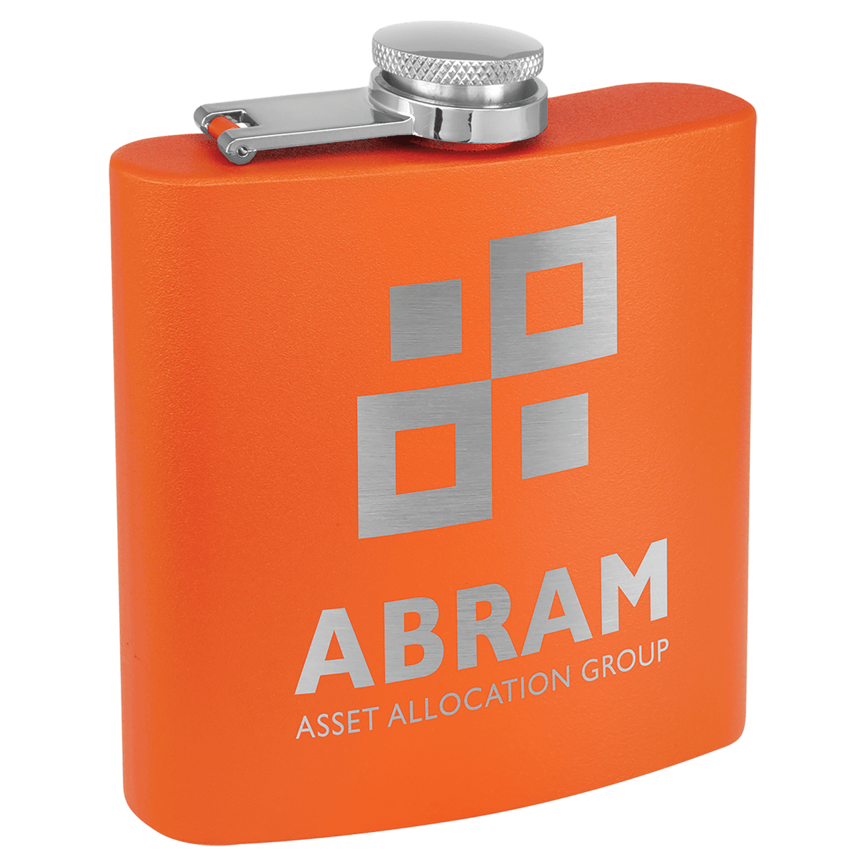 6 oz. Powder Coated Stainless Steel Flask-AKD Ink