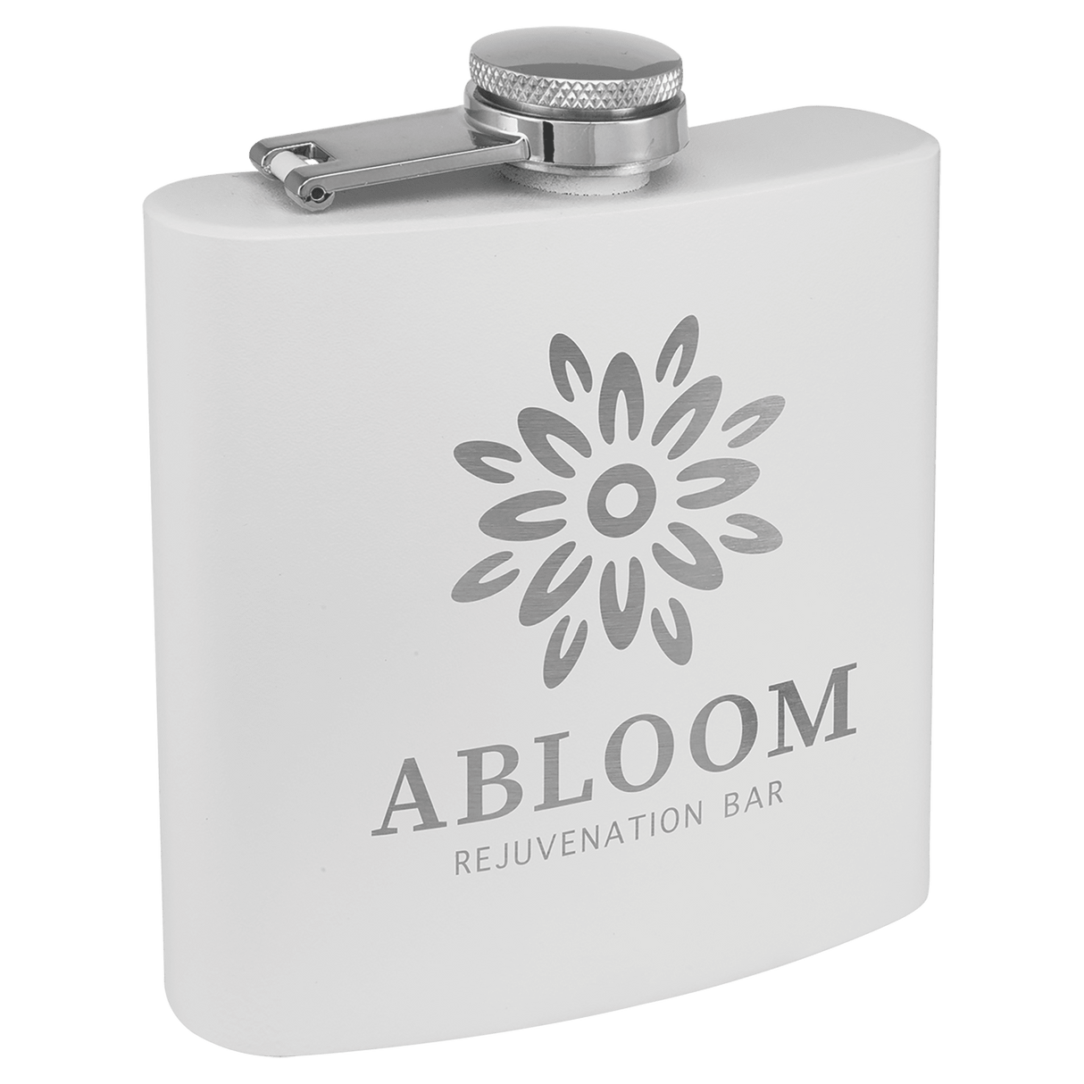 6 oz. Powder Coated Stainless Steel Flask-AKD Ink