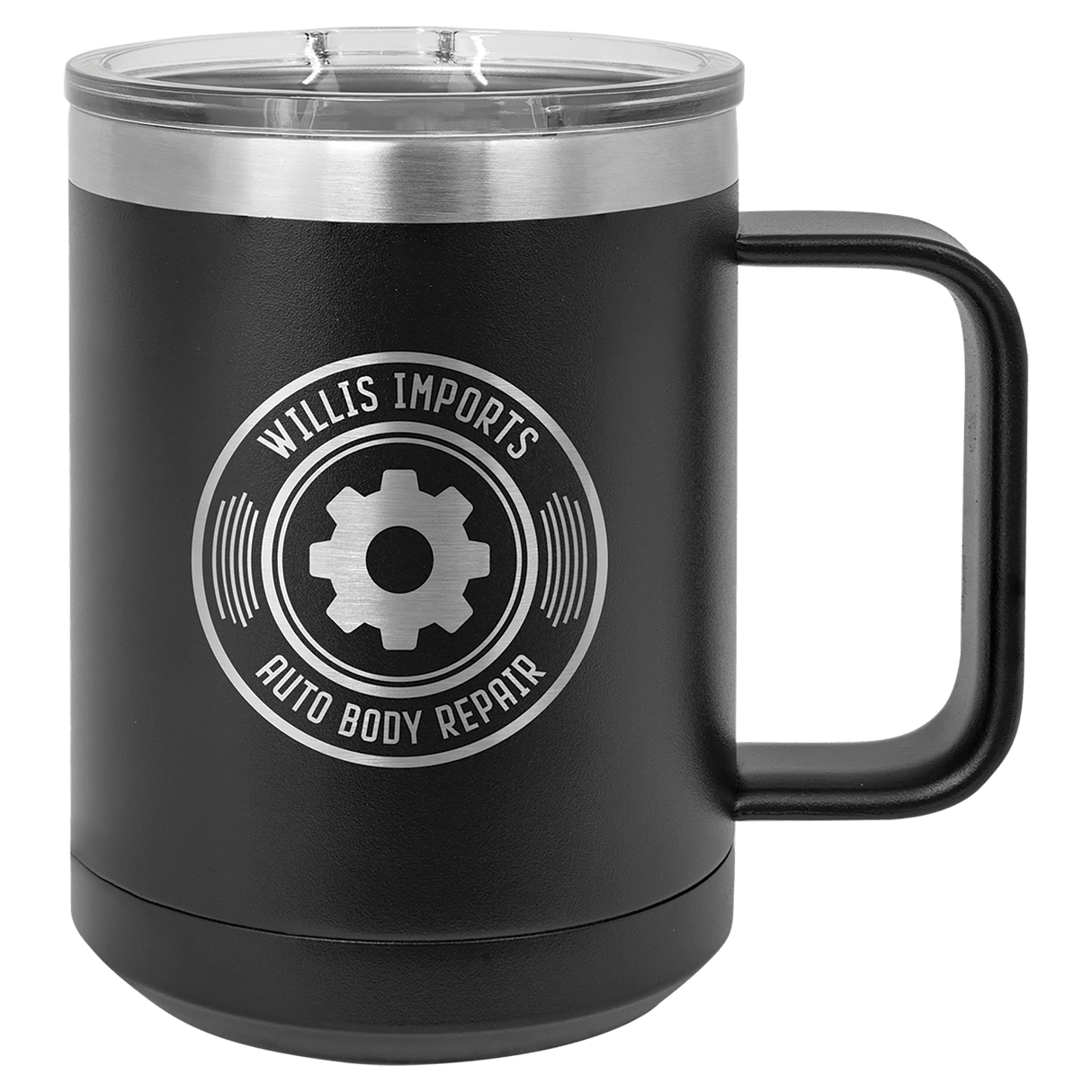 15 oz. Coffee Mug with Clear Slider Lid-AKD Ink