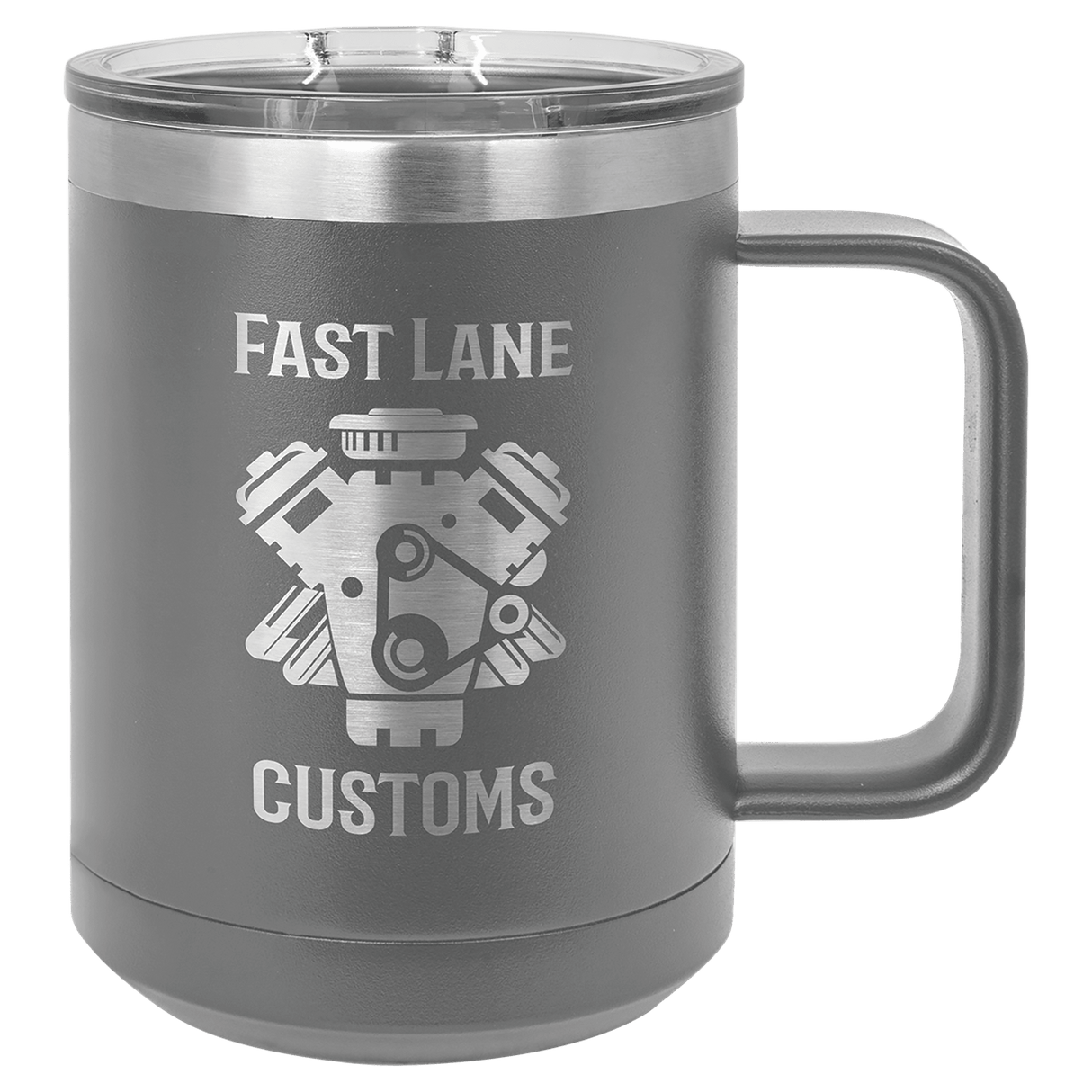 15 oz. Coffee Mug with Clear Slider Lid-AKD Ink