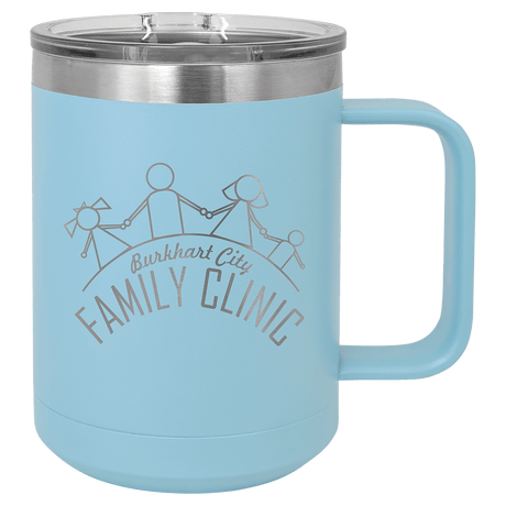15 oz. Coffee Mug with Clear Slider Lid-AKD Ink