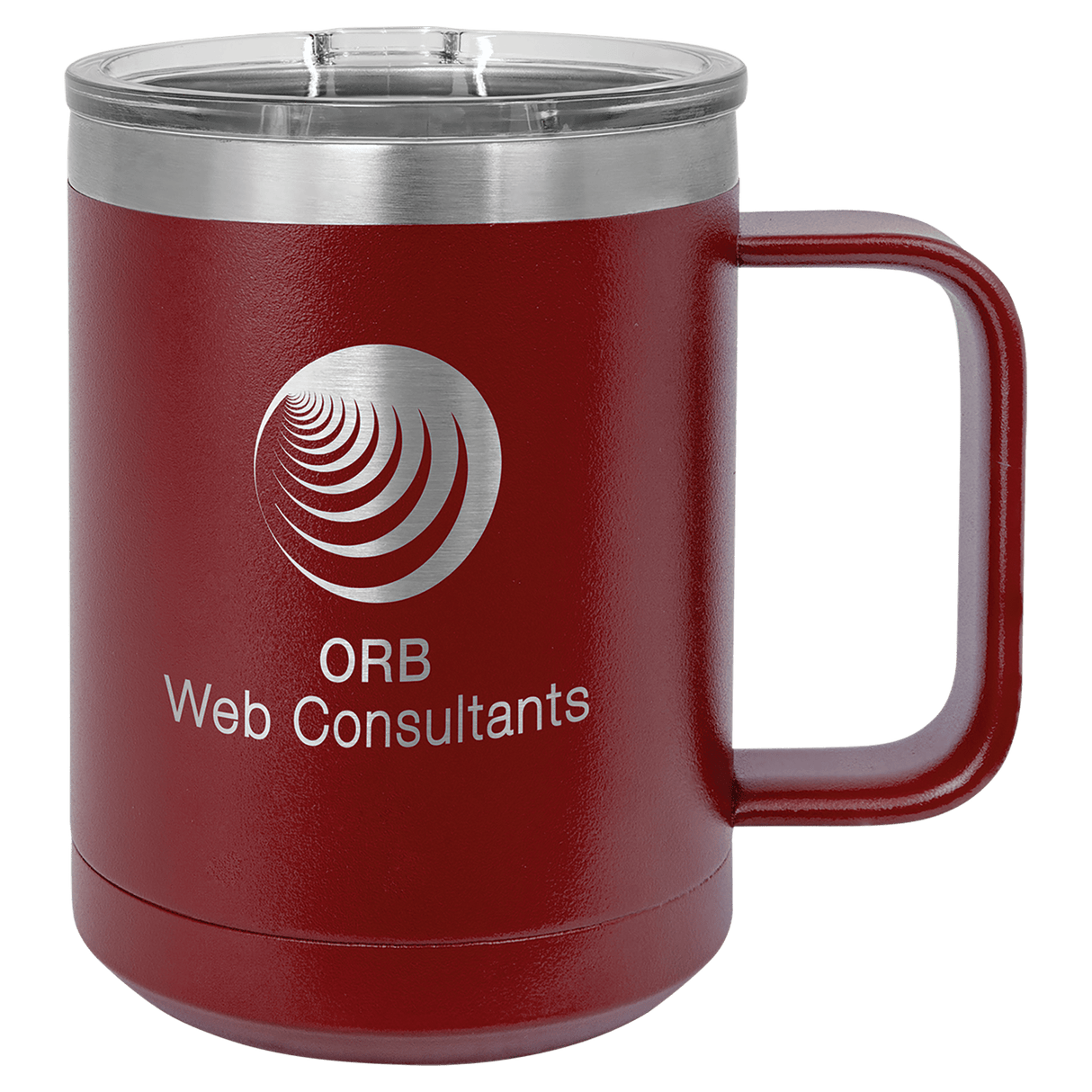 15 oz. Coffee Mug with Clear Slider Lid-AKD Ink