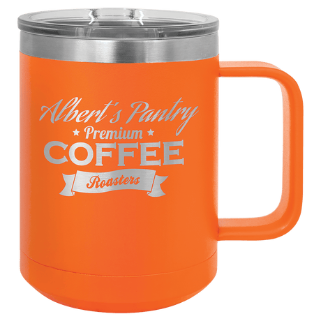 15 oz. Coffee Mug with Clear Slider Lid-AKD Ink