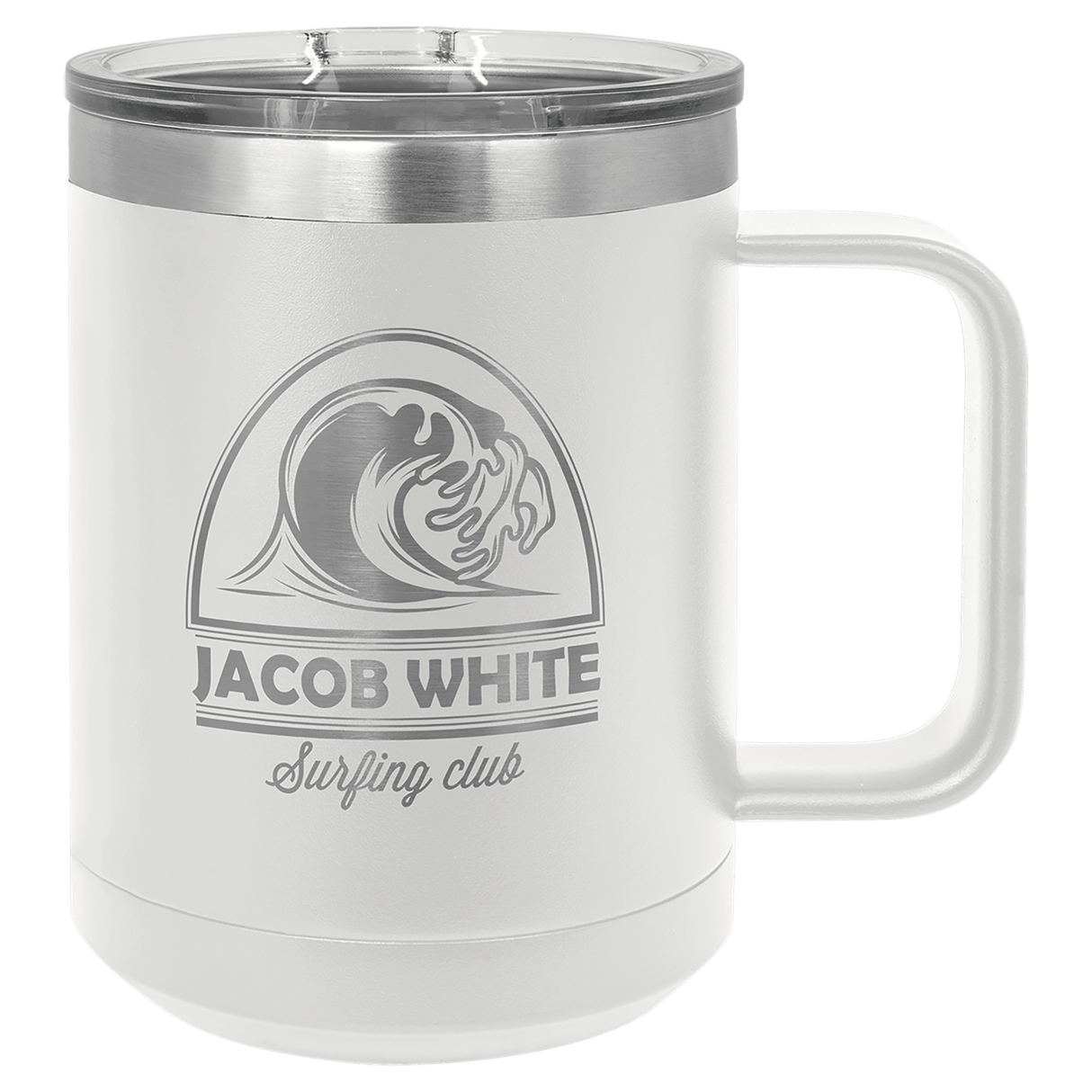 15 oz. Coffee Mug with Clear Slider Lid-AKD Ink
