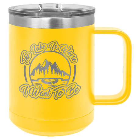 15 oz. Coffee Mug with Clear Slider Lid-AKD Ink