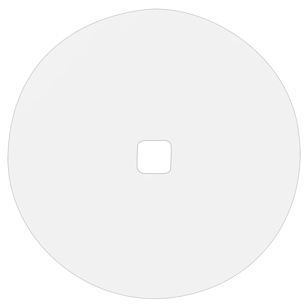 4 7/8" Diameter White Dynasub Insert for 1 1/4 Quart Polar Camel Serving Bowl-AKD Ink