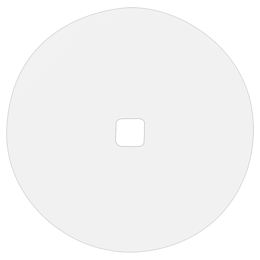 4 7/8" Diameter White Dynasub Insert for 1 1/4 Quart Polar Camel Serving Bowl-AKD Ink