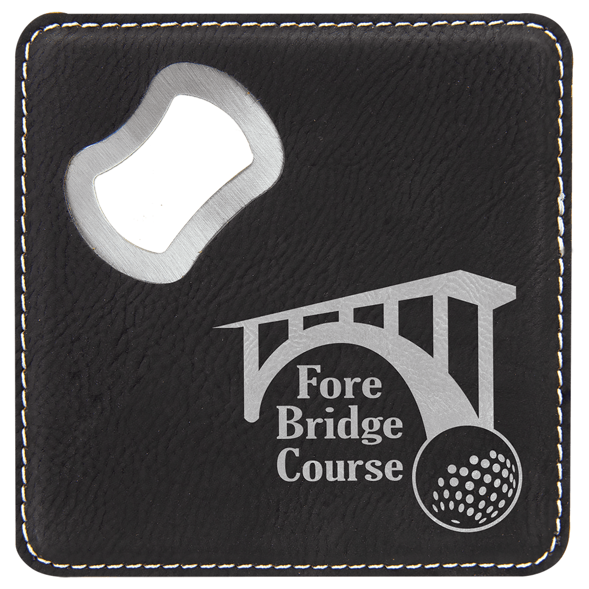 Square Coaster with Bottle Opener-AKD Ink