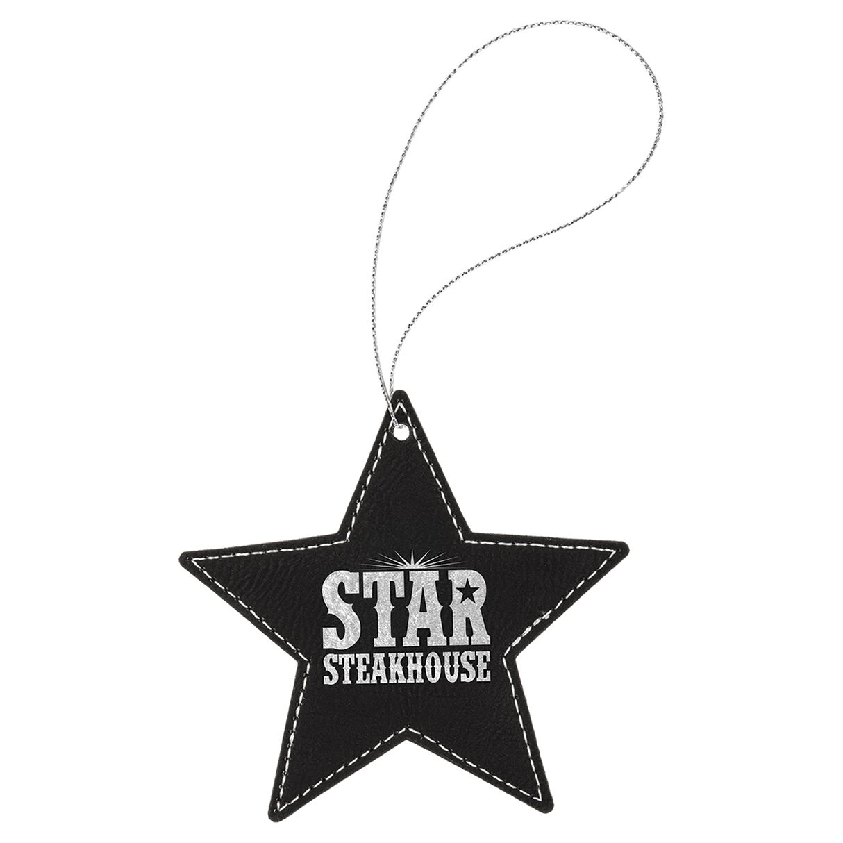 Star Ornament with Gold String-AKD Ink