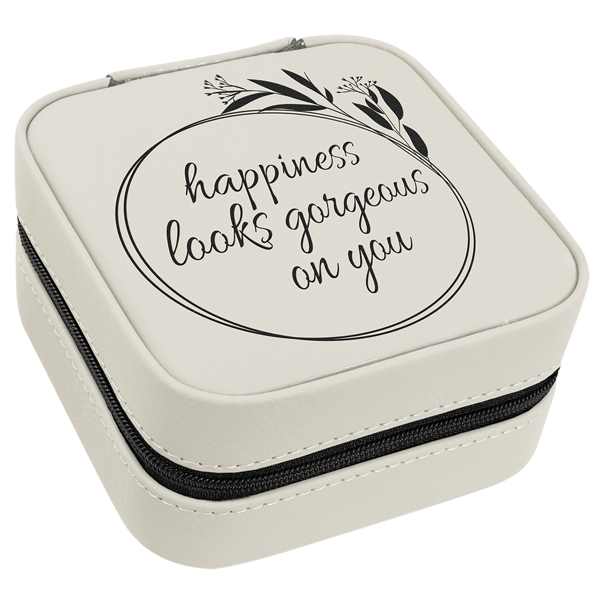 Travel Jewelry Box with Black Lining-AKD Ink