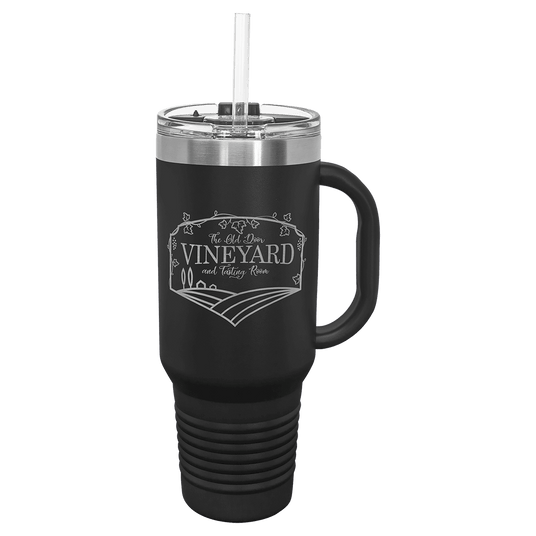 40 Oz. Polar Camel Travel Mug With Straw And Snap Lid