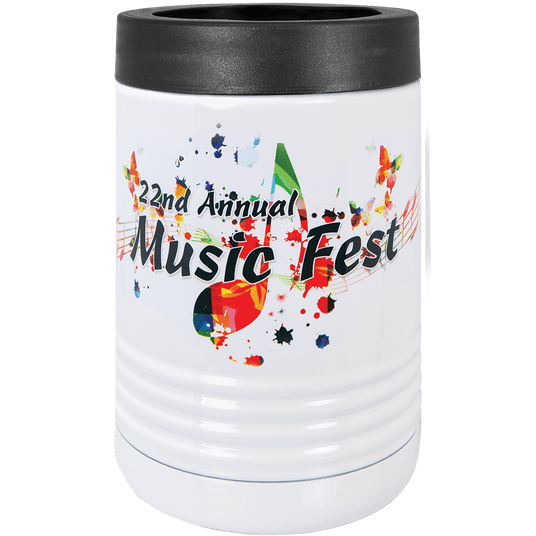 White Polar Camel Vacuum Insulated Beverage Holder-AKD Ink