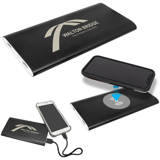 Power Bank and Wireless Charger with Power Cord-AKD Ink