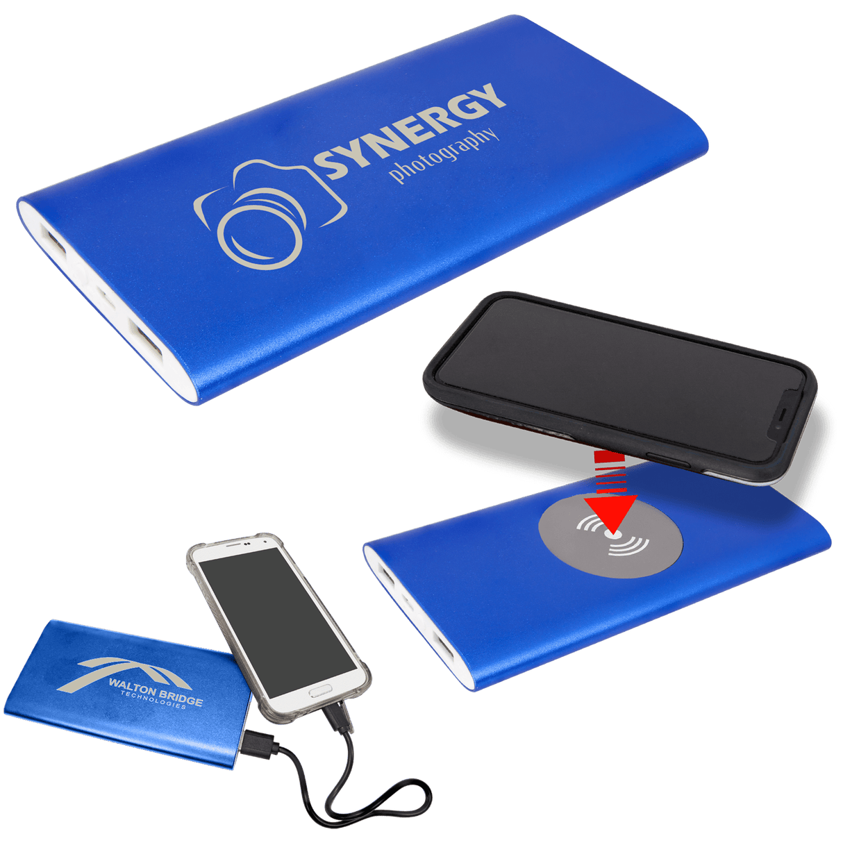 Power Bank and Wireless Charger with Power Cord-AKD Ink