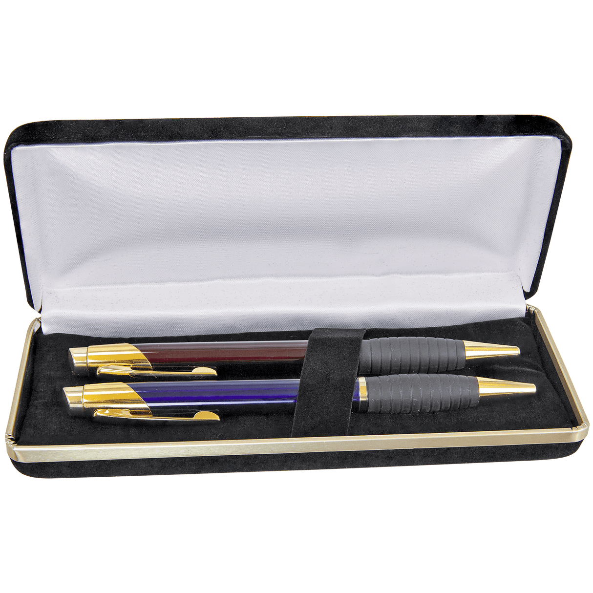 6 1/2" x 2 3/4" Black Velvet Pen Case (Case only, pen not included)-AKD Ink