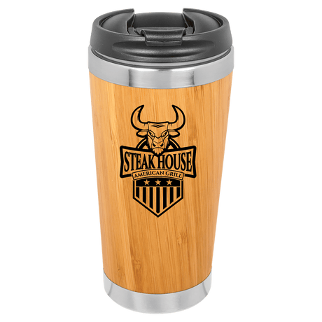 Bamboo 15 oz. Tumbler with Flip Top Lid-AKD Ink