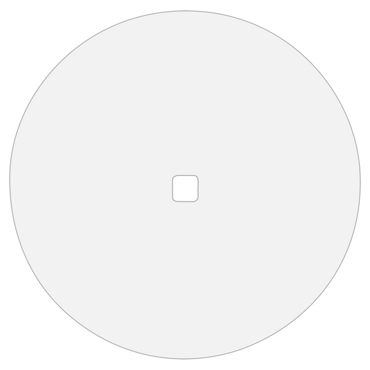 6 7/8" Diameter White Dynasub Insert for 3 Quart Polar Camel Serving Bowl-AKD Ink