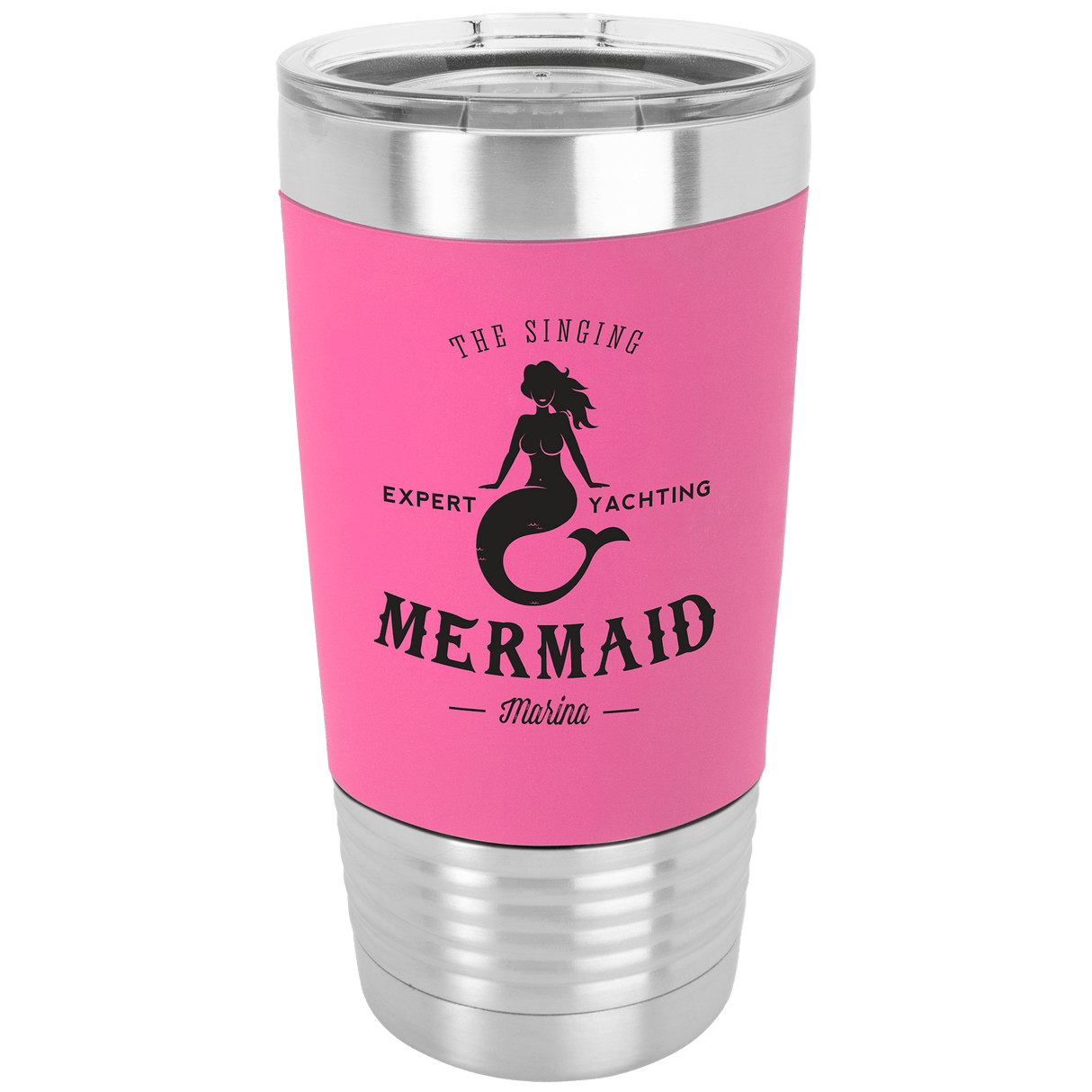 20 oz. Tumbler with Silicone Grip and Clear Lid-AKD Ink