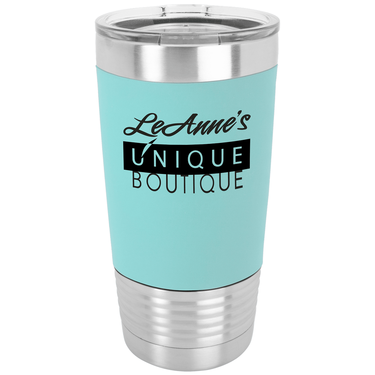 20 oz. Tumbler with Silicone Grip and Clear Lid-AKD Ink