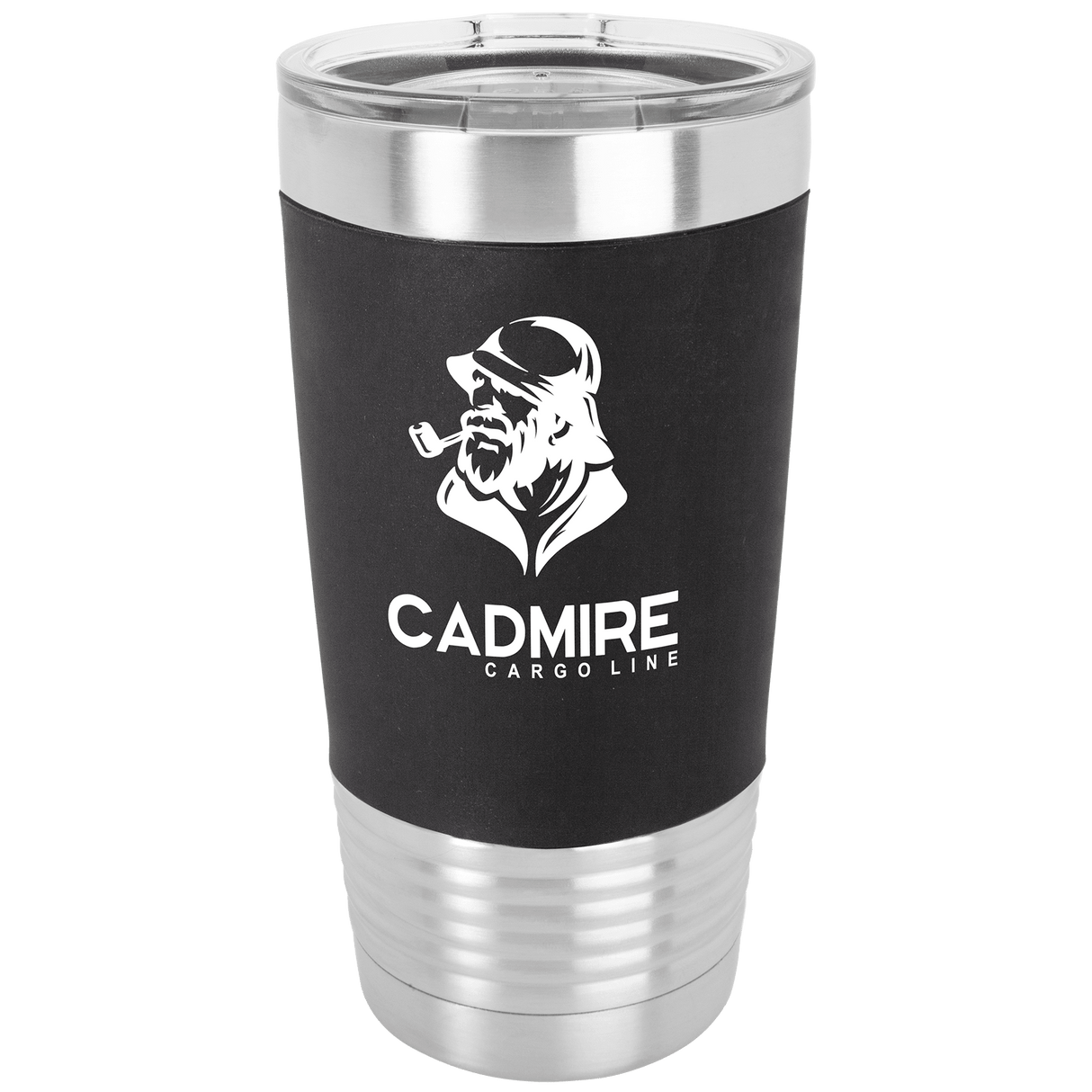 20 oz. Tumbler with Silicone Grip and Clear Lid-AKD Ink