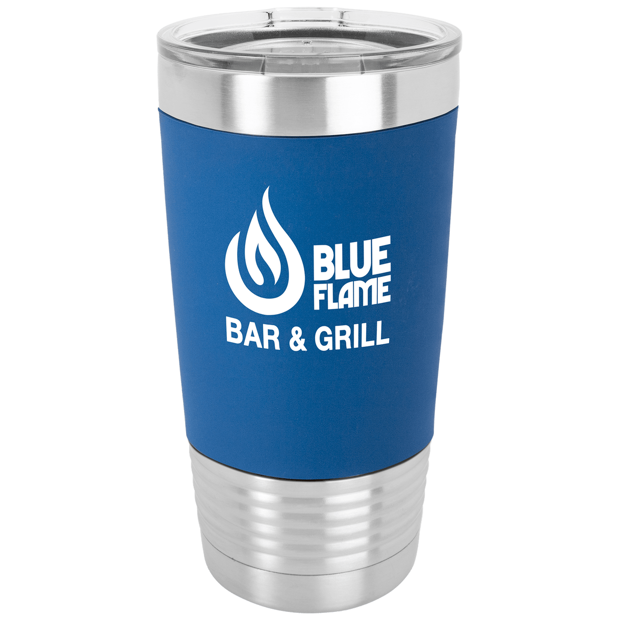 20 oz. Tumbler with Silicone Grip and Clear Lid-AKD Ink