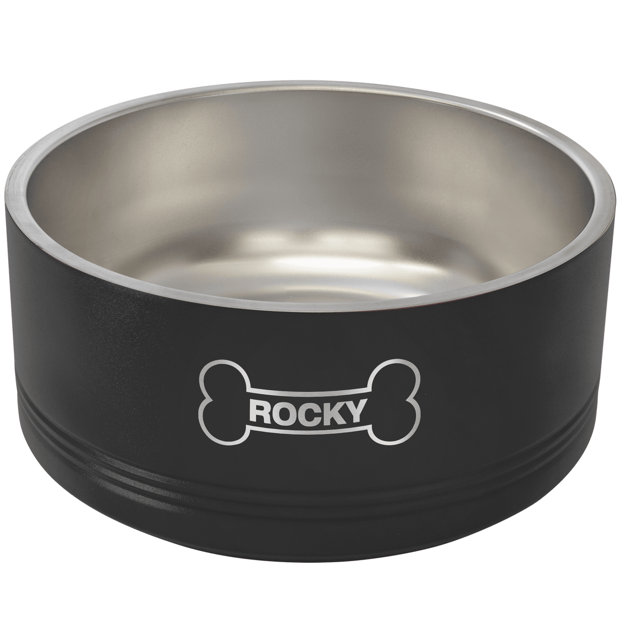64 oz. Polar Camel Powder Coated Stainless Steel Large Dog Bowl-AKD Ink