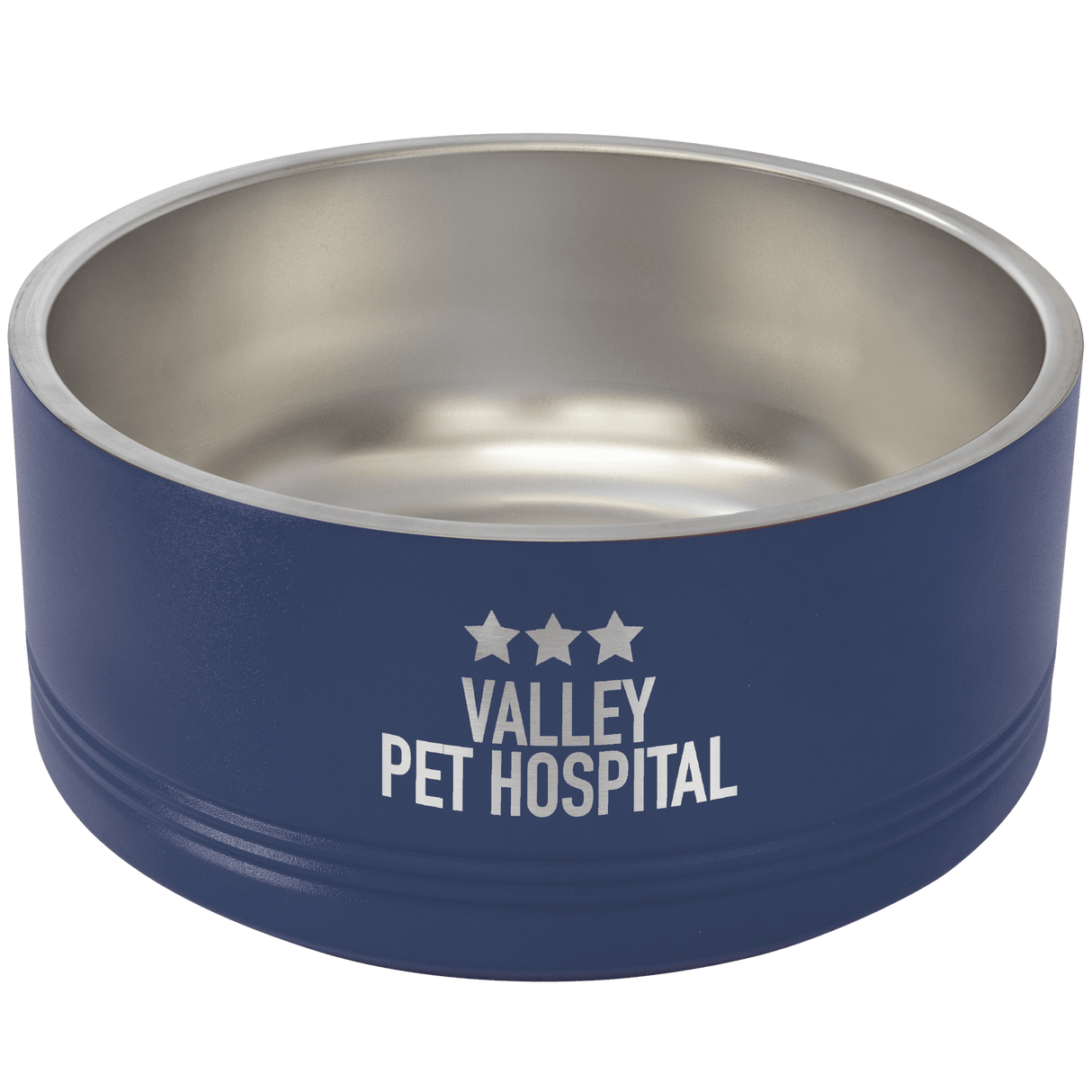 64 oz. Polar Camel Powder Coated Stainless Steel Large Dog Bowl-AKD Ink