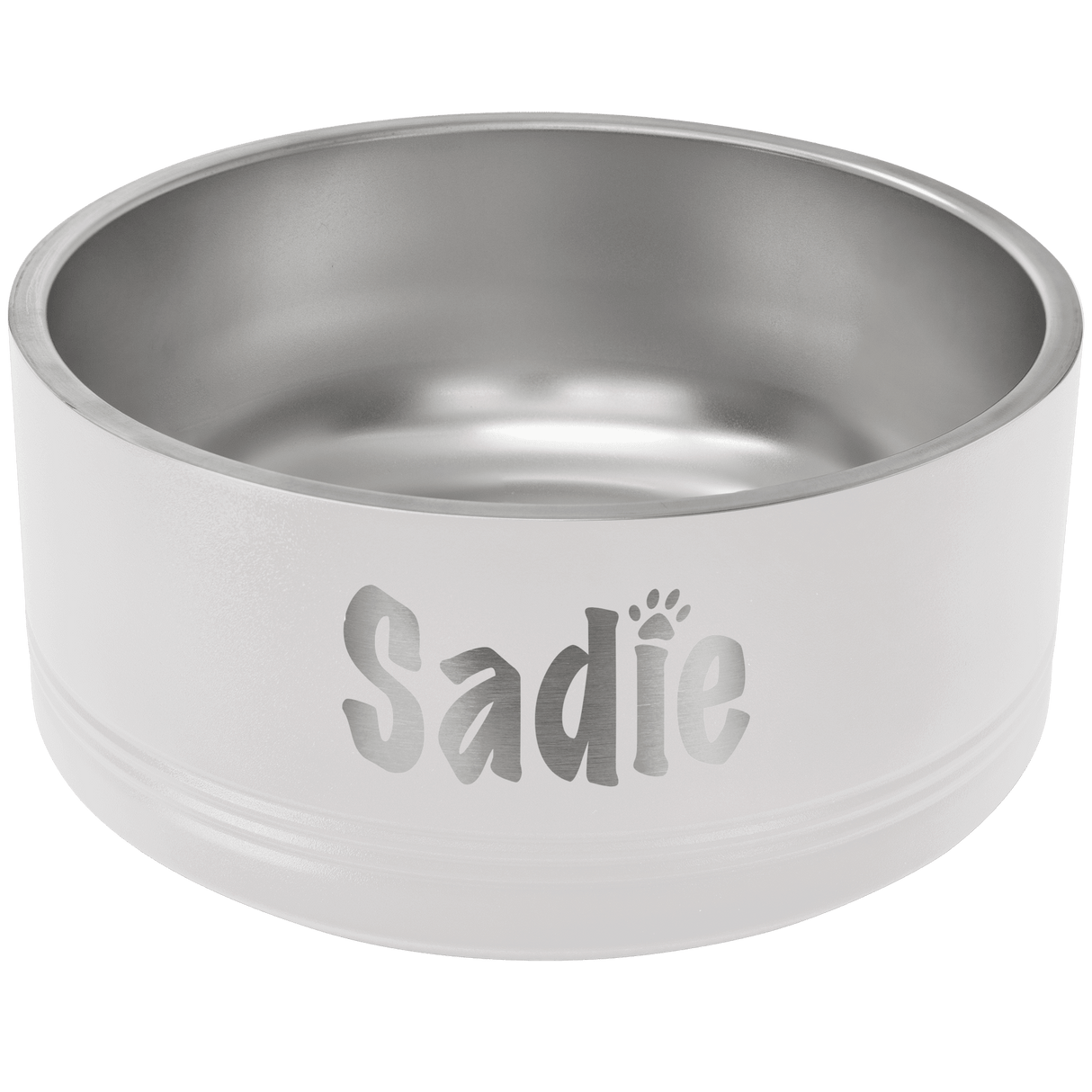 64 oz. Polar Camel Powder Coated Stainless Steel Large Dog Bowl-AKD Ink
