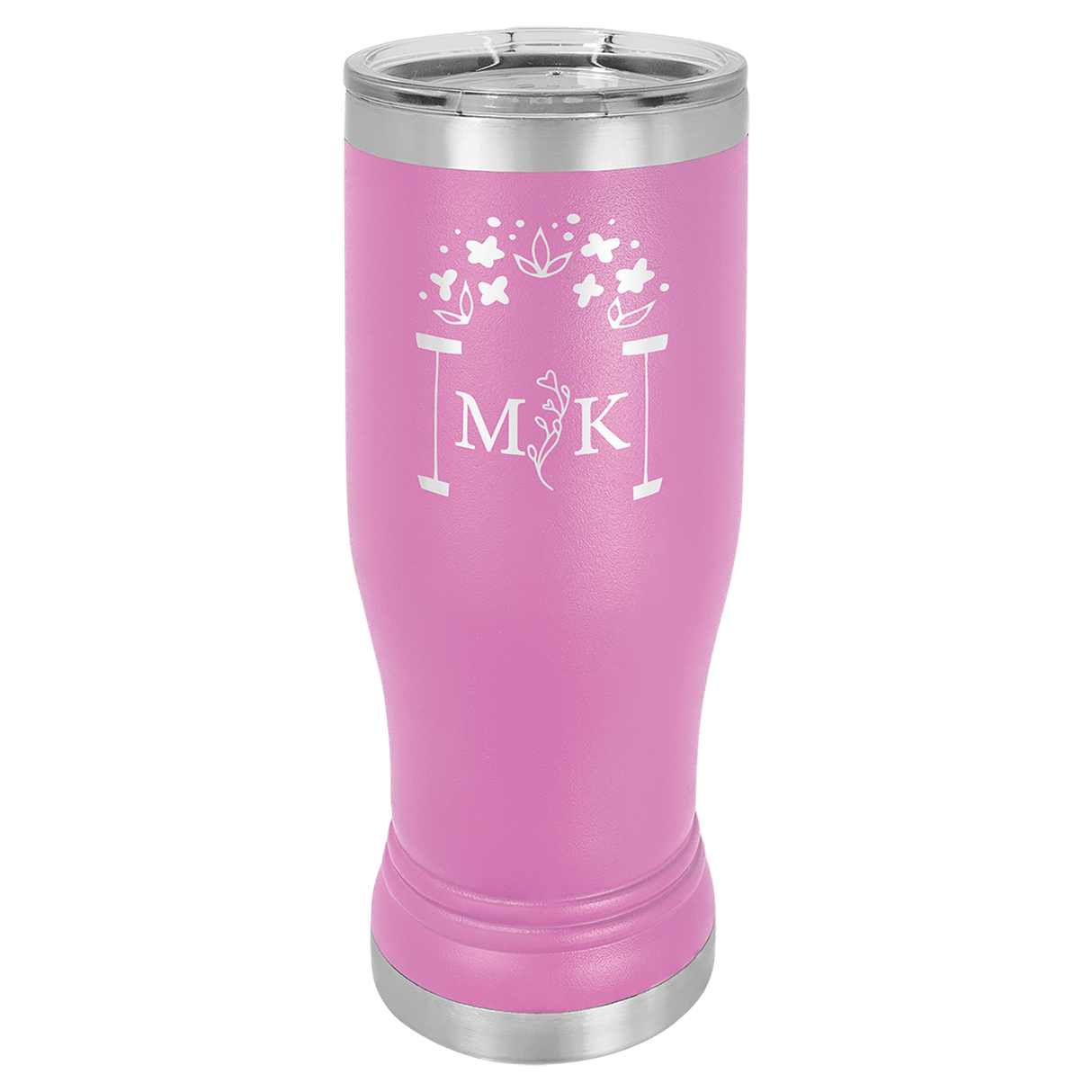 14 oz. Polar Camel Pilsner with Clear Lid-AKD Ink