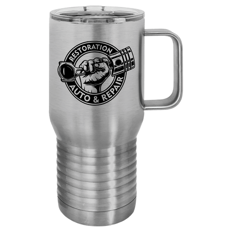 20 oz. Polar Camel Travel Mug with Clear Slider Lid-AKD Ink
