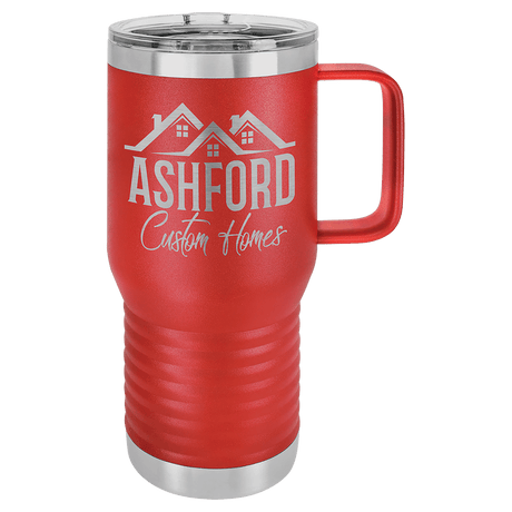 20 oz. Polar Camel Travel Mug with Clear Slider Lid-AKD Ink